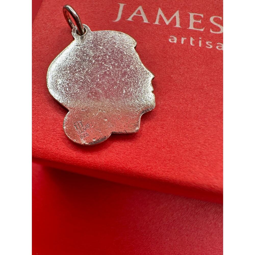 James Avery Daddy's Girl Sterling Silver 925 Charm W/Jump Ring Box Pouch 3.24 GR - Picture 8 of 10